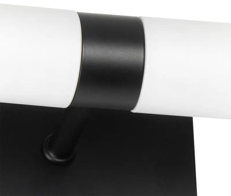 Lampă de perete inteligentă pentru baie neagră IP44 cu 2 lumini incl. 2 Wifi G9 - Bath