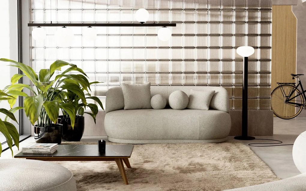 Canapea lemn masiv Gio Mini, 188 × 96 × 77 cm