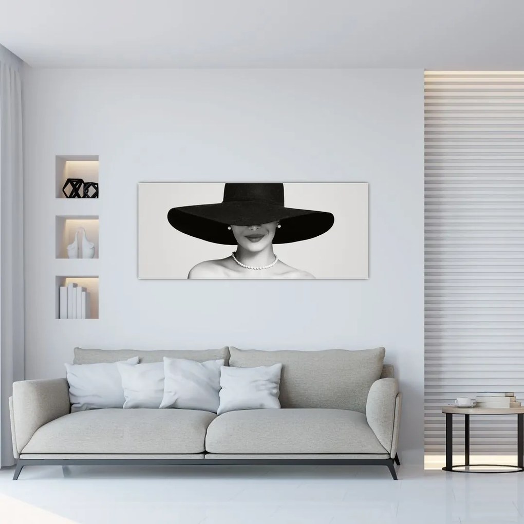 Tablou - Femeia cu pălărie (120x50 cm)