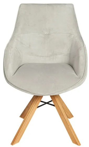Scaun Vegas Rotativ Smoke Si Oak Gina Darkgrey
