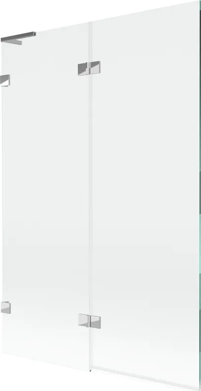 Mexen Lunar L paravan pentru cadă cu 2 uși stânga 120 x 150 cm, transparent, crom - 897L-120-100-01-00-L