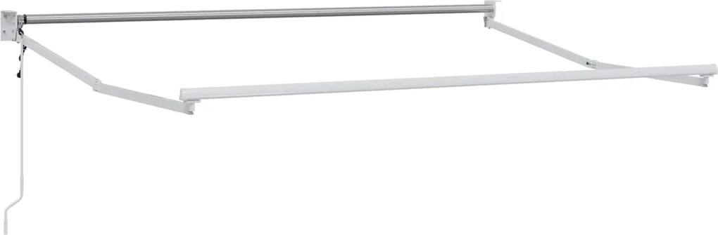 vidaXL Cadru copertină retractabil electric Alb 2,5 x 2 m Aluminiu