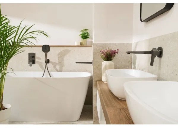 KFA Armatura 4529-810-61 - Baterie pentru lavoar MALAGA, montaj încastrat, gri metalizat