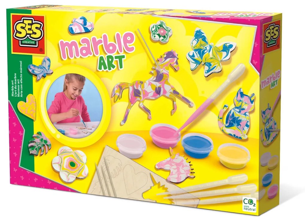 Set creativ - Decoratiuni cu efect de marmura
