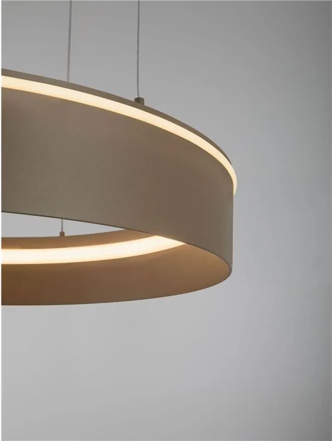 Lustra LED design circular OLIVIA bej D-60cm