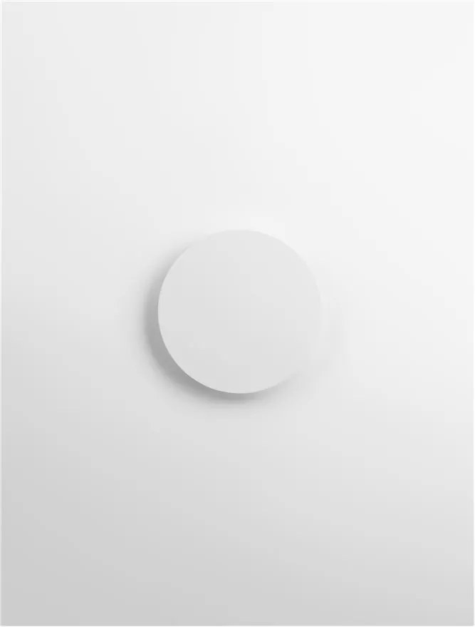 Aplica LED de perete design ambiental CYRCLE 22cm alba
