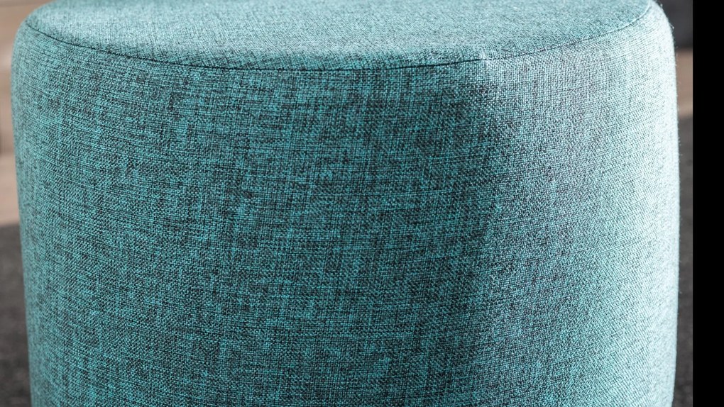 Taburet tapițat Liza - Turquoise