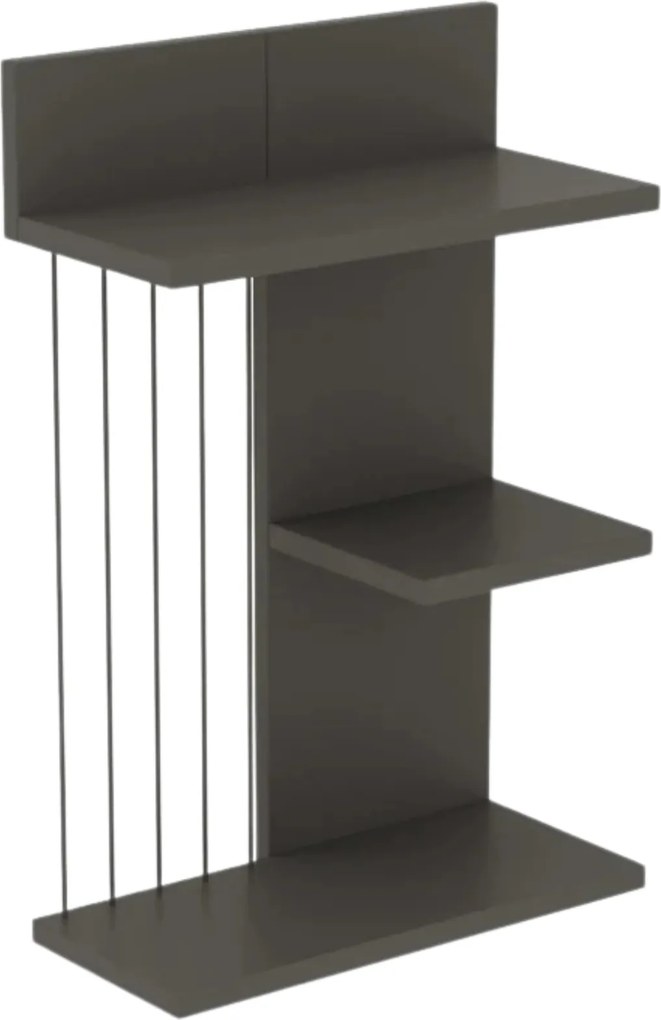 Raft KINIK gri antracit, PAL melaminat, 40x19x60 cm