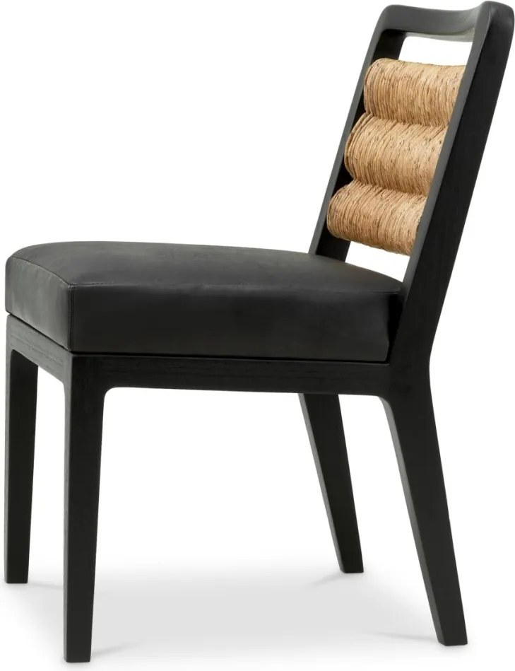 Scaun design LUX, Lemn, Piele Naturala, Luberon