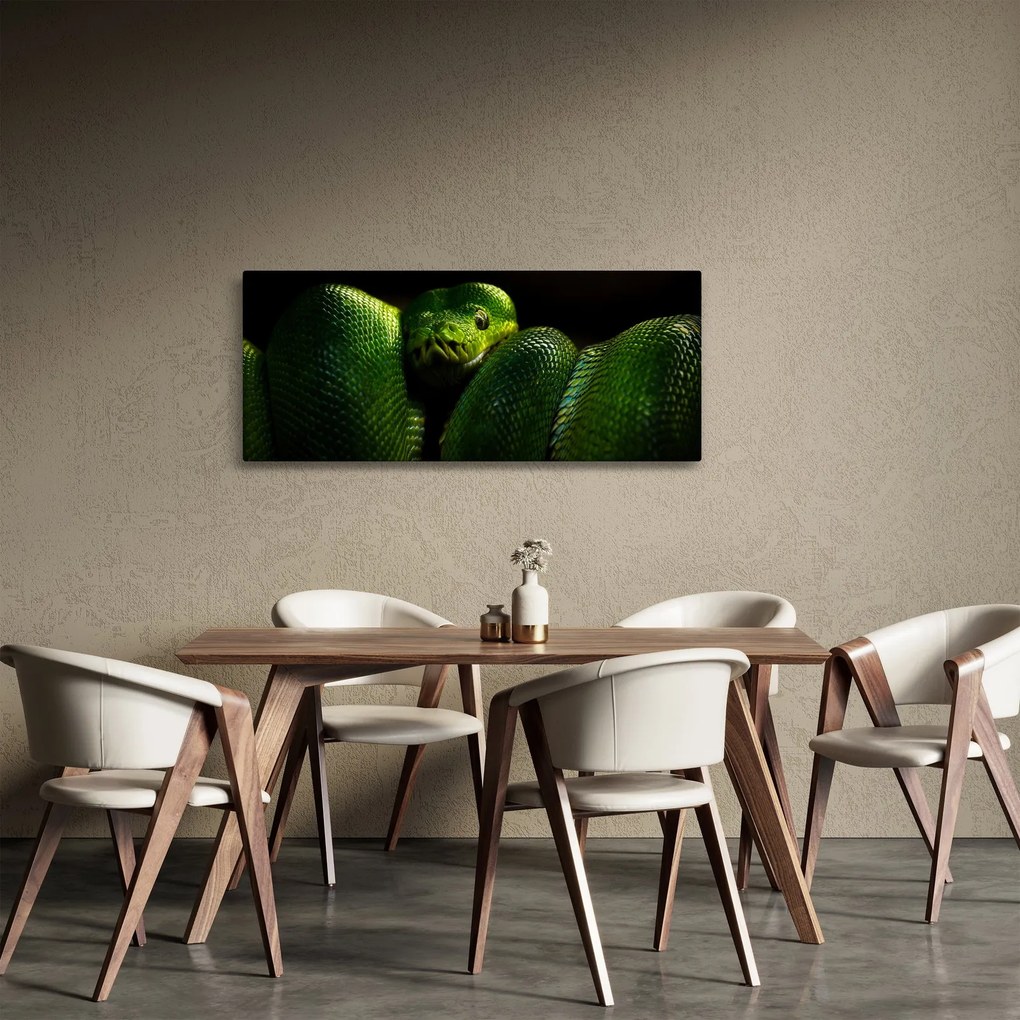 Tablou - Șarpele verde (120x50 cm)