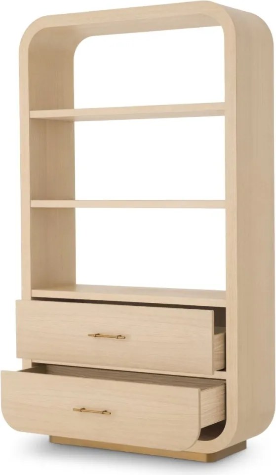 Dulap cu Rafturi design LUX, Furnir stejar, Natur, Quinton