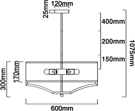Open Design OR84825 - Lustră pe tijă GERDO, 4xE27/12W/230V, auriu/alb