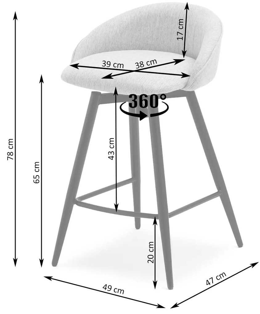 Scaun Ignis (grafit închis + negru). Promo -18%. 1110699