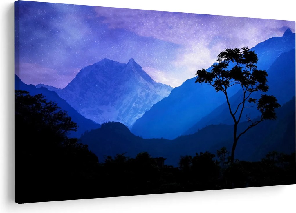 Tablou - Cerul de noapte din Nepal (90x60 cm)
