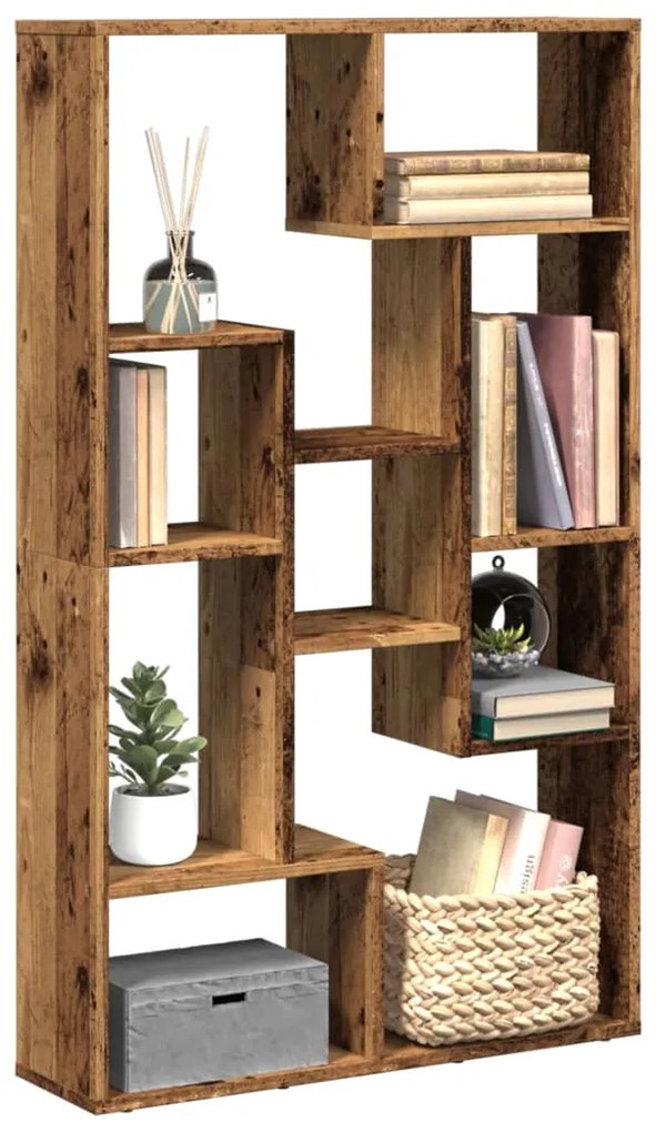 858163 vidaXL Bibliotecă, lemn vechi, 72x20x120 cm, lemn prelucrat