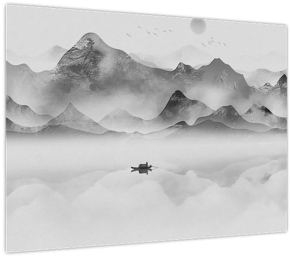 Tablou - Lac japonez (70x50 cm)