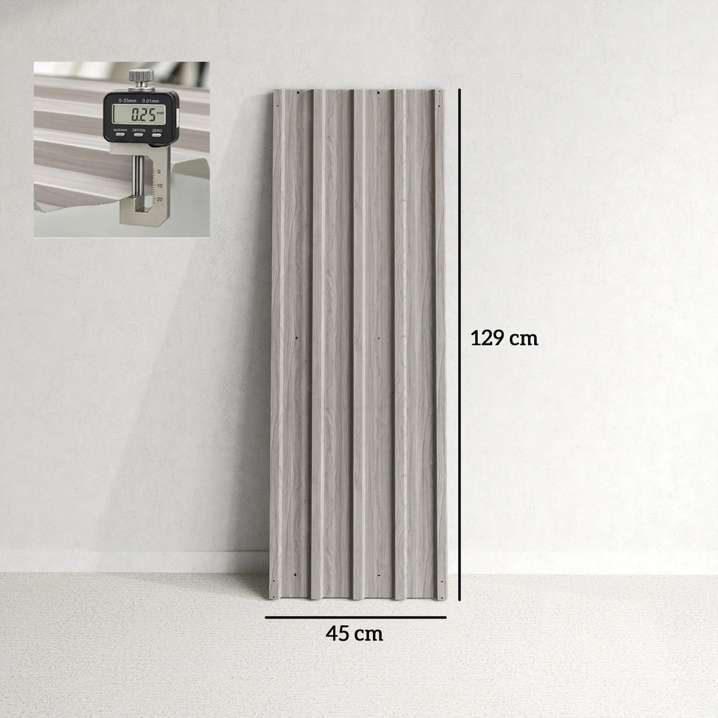 Outsunny Set 12 Panouri de Schimb 129x45 cm pentru Căsuțe de Grădină din Oțel Galvanizat Gri | Aosom Romania