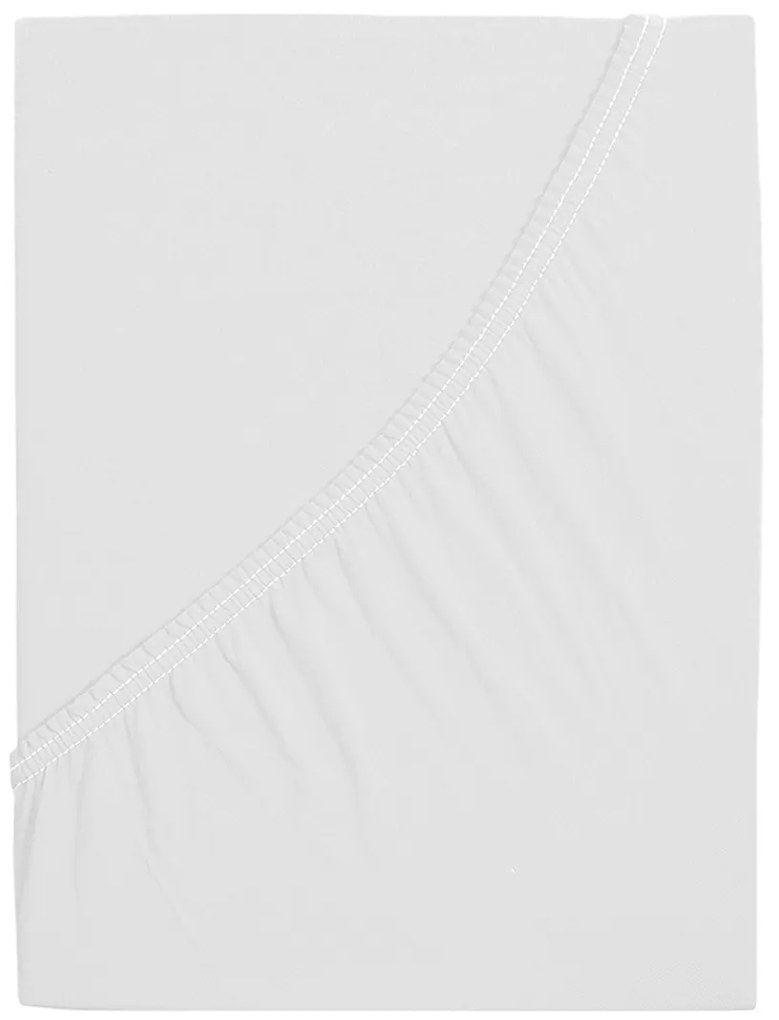 Cearșaf de pat 4Home Mako jersey alb, 90 x 200 cm