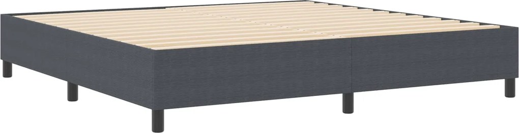 vidaXL Cadru de pat platformă Gri închis 200 x 200 cm