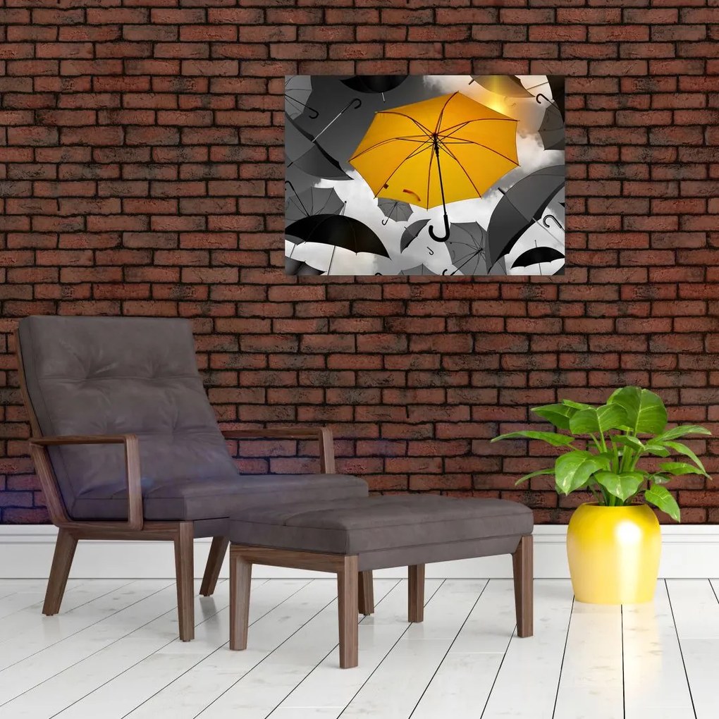 Tablou - Umbrelă galbenă (70x50 cm)