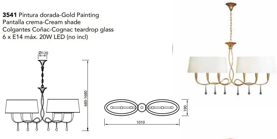 Candelabru elegant design modern Paola