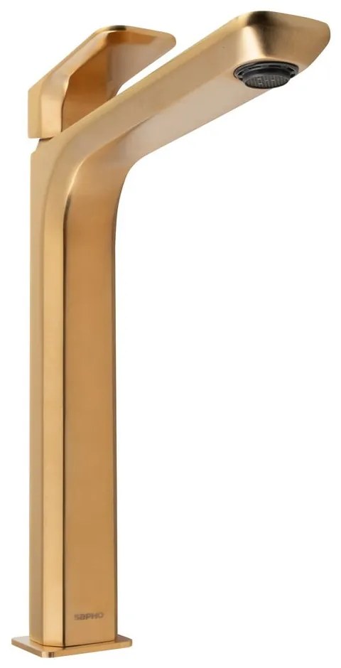 Baterie aurie pentru chiuvetă înaltă Spy – Sapho