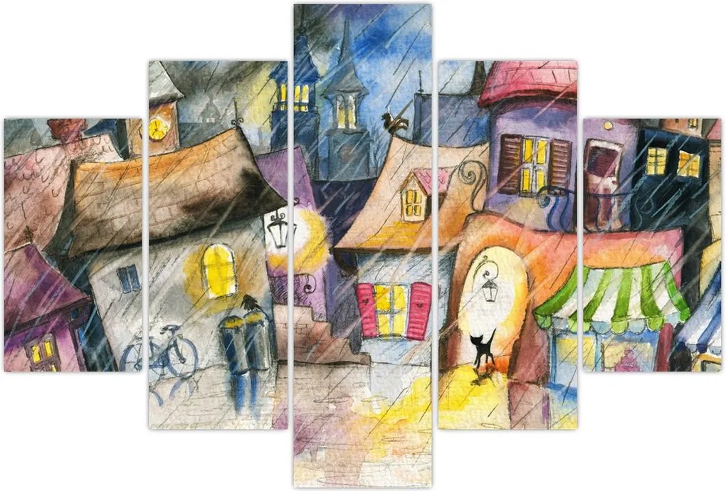 Tablou - Oraș western (150x105 cm)