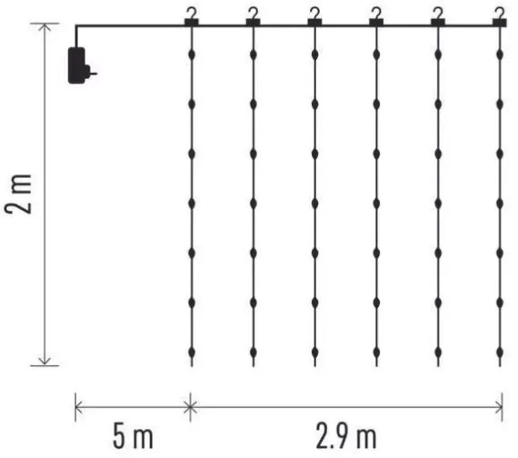 Instalație LED de Crăciun de exterior 400xLED/8 funcții 7,9 m IP44 alb cald