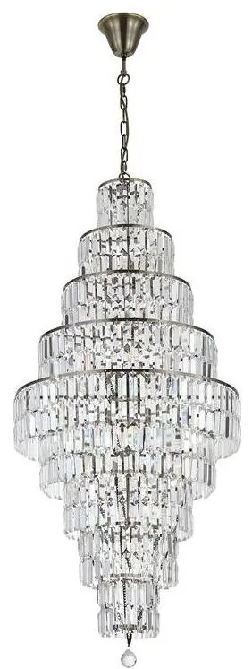 Searchlight 1500-13AB - Candelabru cu lanț EMPIRE, 13xE14/60W/230V