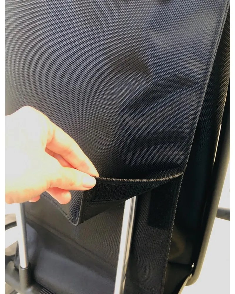 Sacoșă de cumpărături cu roți 53 l Com Tweed Polar Black Tube – Rolser