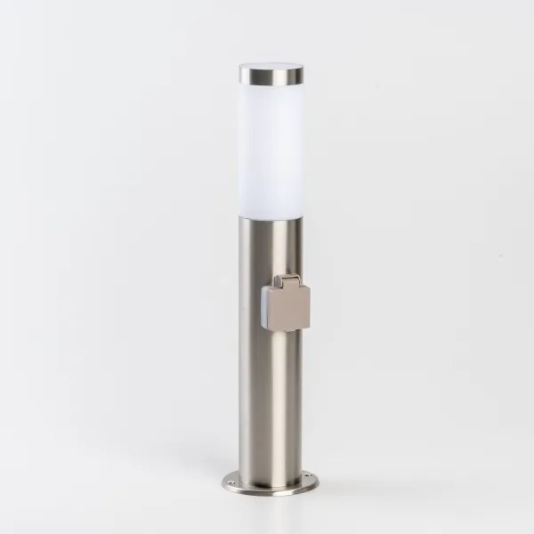 BRILAGI - Lampă de exterior cu priză ELIA 1xE27/20W/230V IP44 50 cm crom