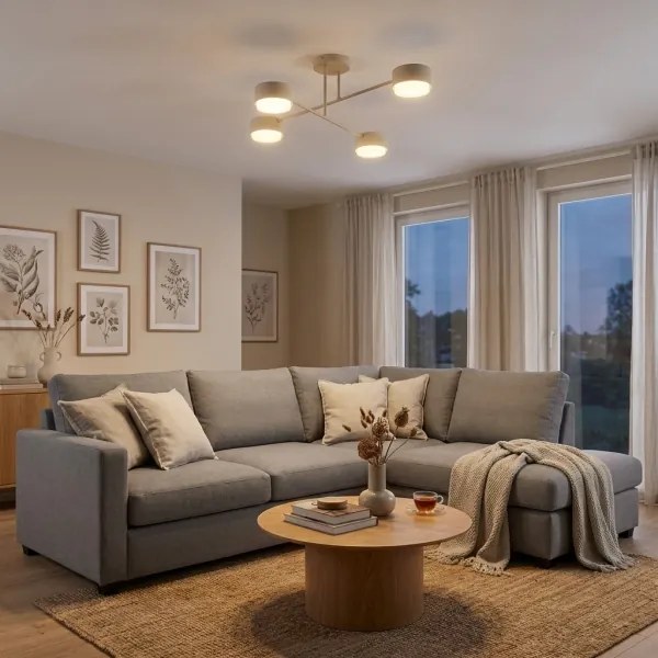 Brilagi - Lustră LED aplicată MONO 4xGX53/30W/230V bej