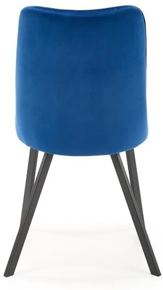 Scaun K450 velvet bleumarin
