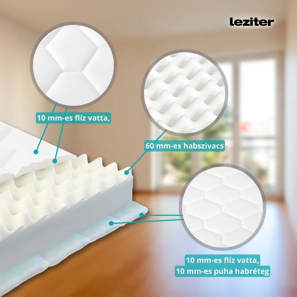 Saltea din spumă DreamX 140x200x12