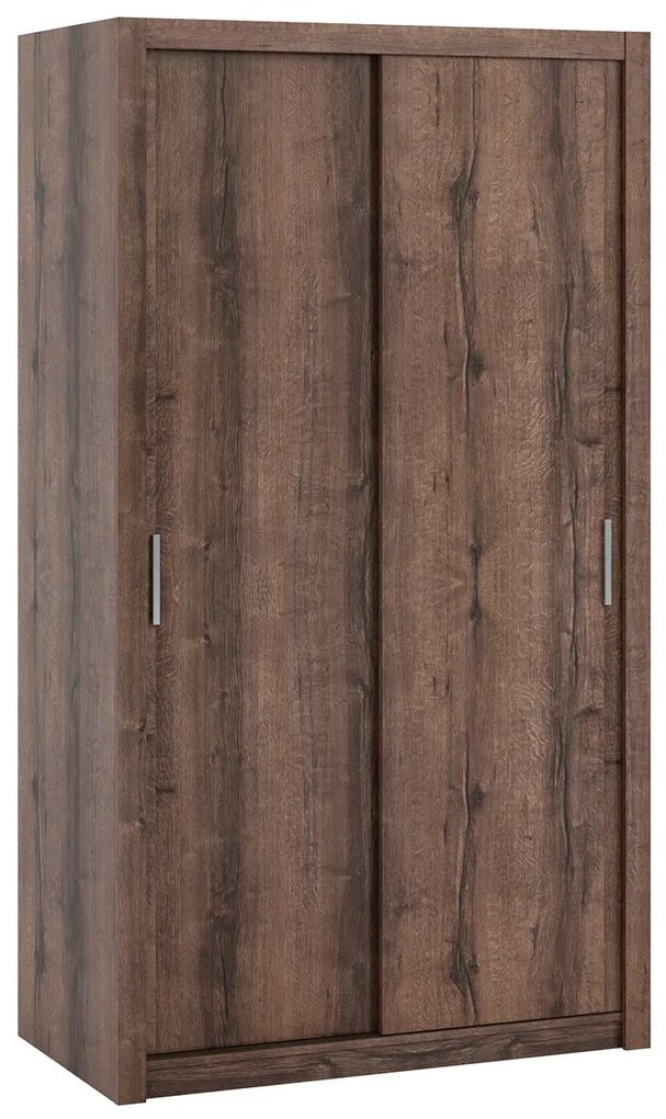 Dulap de haine cu uși culisante Klary SZ120 KE04 (Stejar monastery) . 1105736