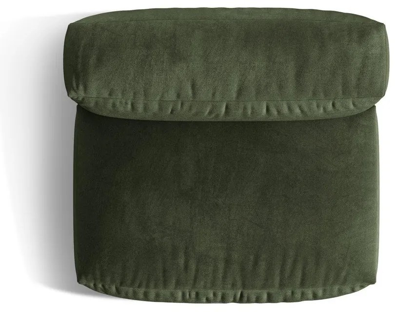 Modul pentru canapea modulară verde cu tapițerie din catifea (de mijloc) Martina – Micadoni