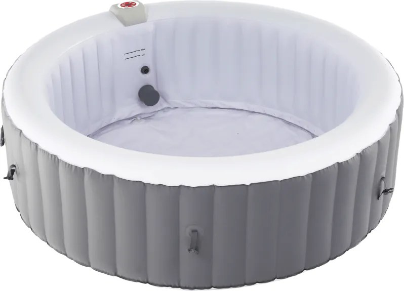 Cada cu hidromasaj gonflabil, gri/alb, 4-6 pers., 1000 l, KAMINO NEW TYP 2