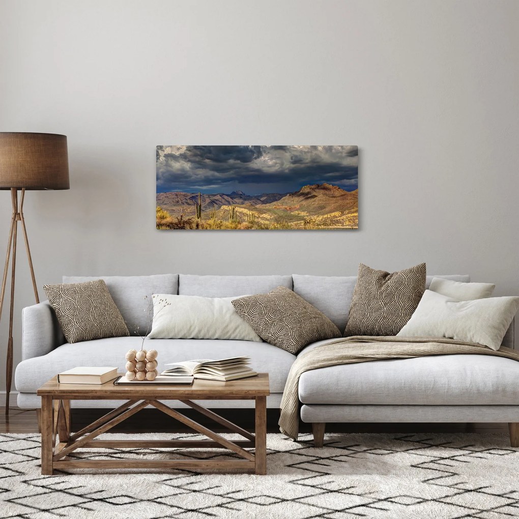 Tablou - cactușii în natură (120x50 cm)