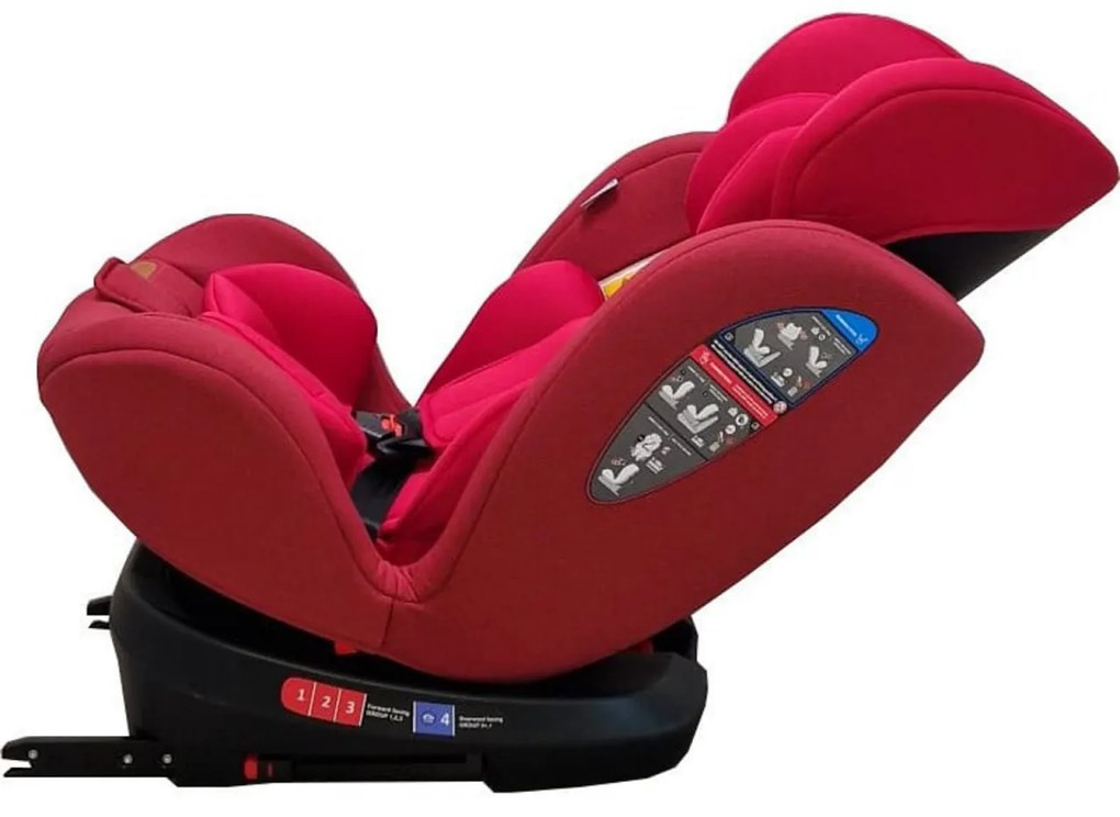 Scaun Auto cu Isofix NOVOKIDS™ Safety Seat 7000, Cu rotire 360 grade, 0-36 kg, Tetiera reglabila pe inaltime, Omologare R-129 i-Size, Transformabil