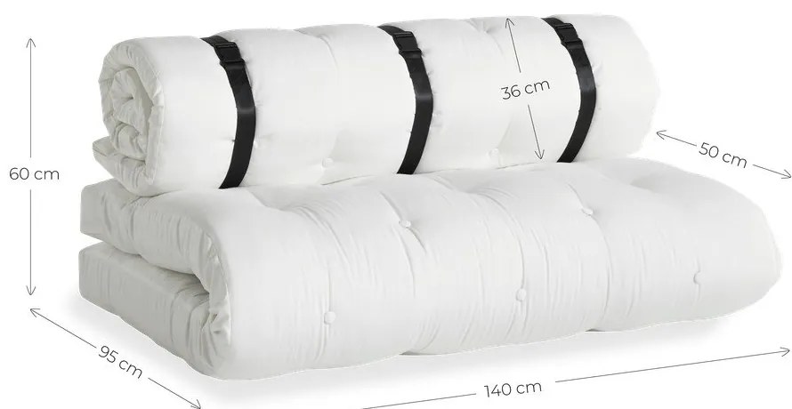 Canapea extensibilă adecvată pentru exterior Karup Design Design OUT™ Buckle Up Beige, bej