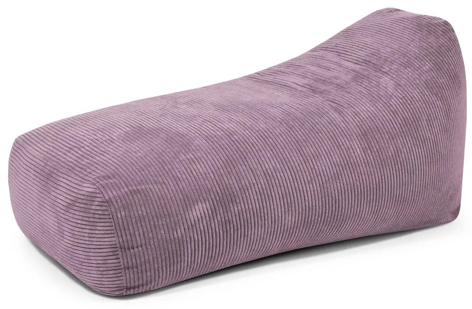 Fotoliu bean bag mov cu tapițerie din catifea reiată Snug Long 140 – SLOWDOWN