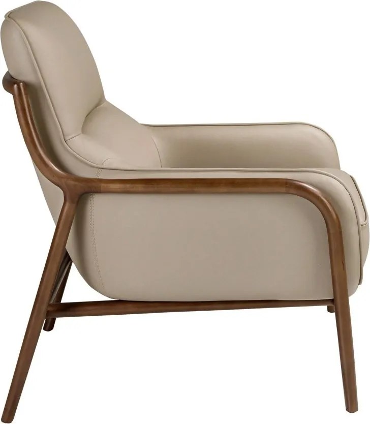 Fotoliu LUX design italian, Piele Naturala, Mink