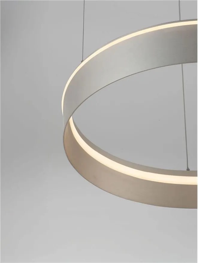 Lustra LED design circular OLIVIA nickel D-60cm