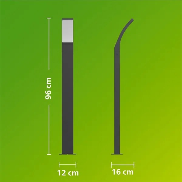 Philips - Lampă LED de exterior SPLAY LED/4,3W/230V 2700K 96 cm IP44