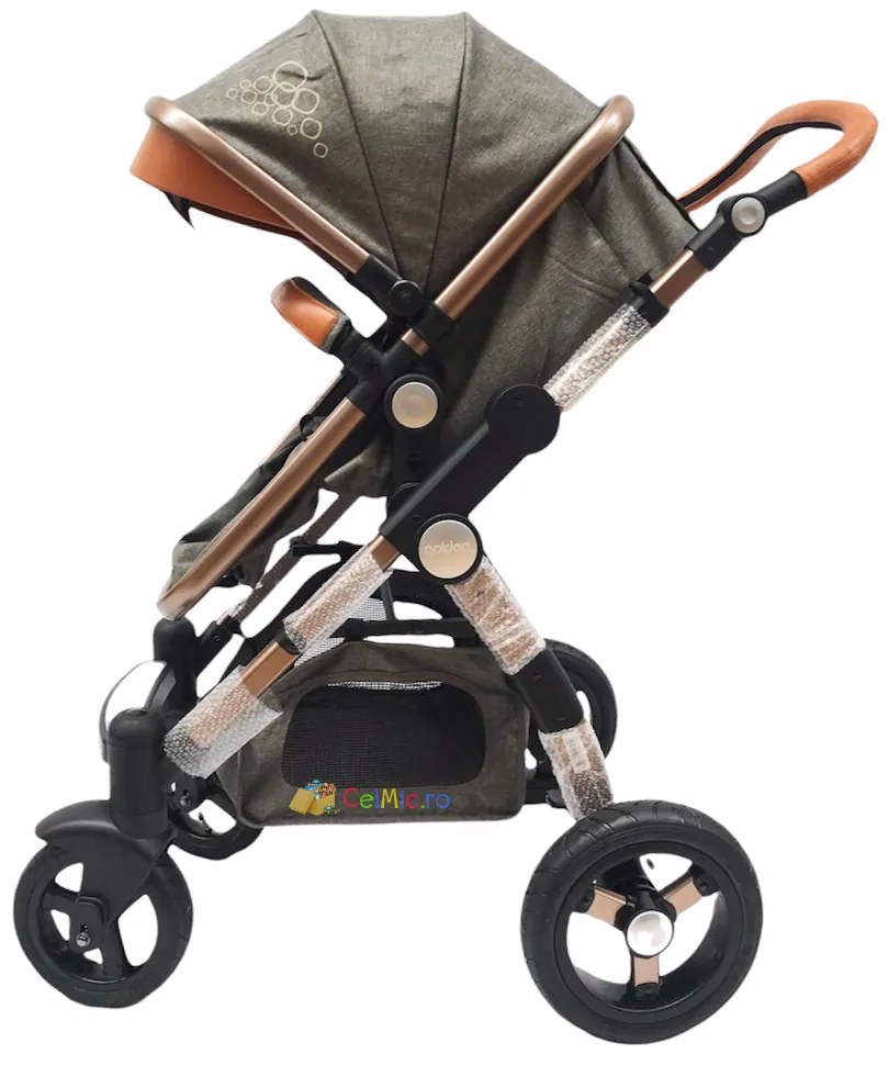 Carucior 3 in 1 cu landou transformabil sport, 0-36 luni, Gri - CPC-14-gri