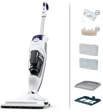 Rowenta - Aspirator 2-în-1 cu mop cu aburi CLEAN&STEAM