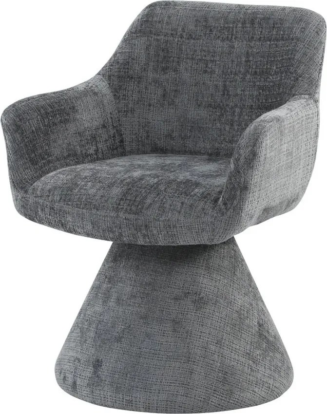 Scaun pivotant AMBIENTO tesatura Chenille gri