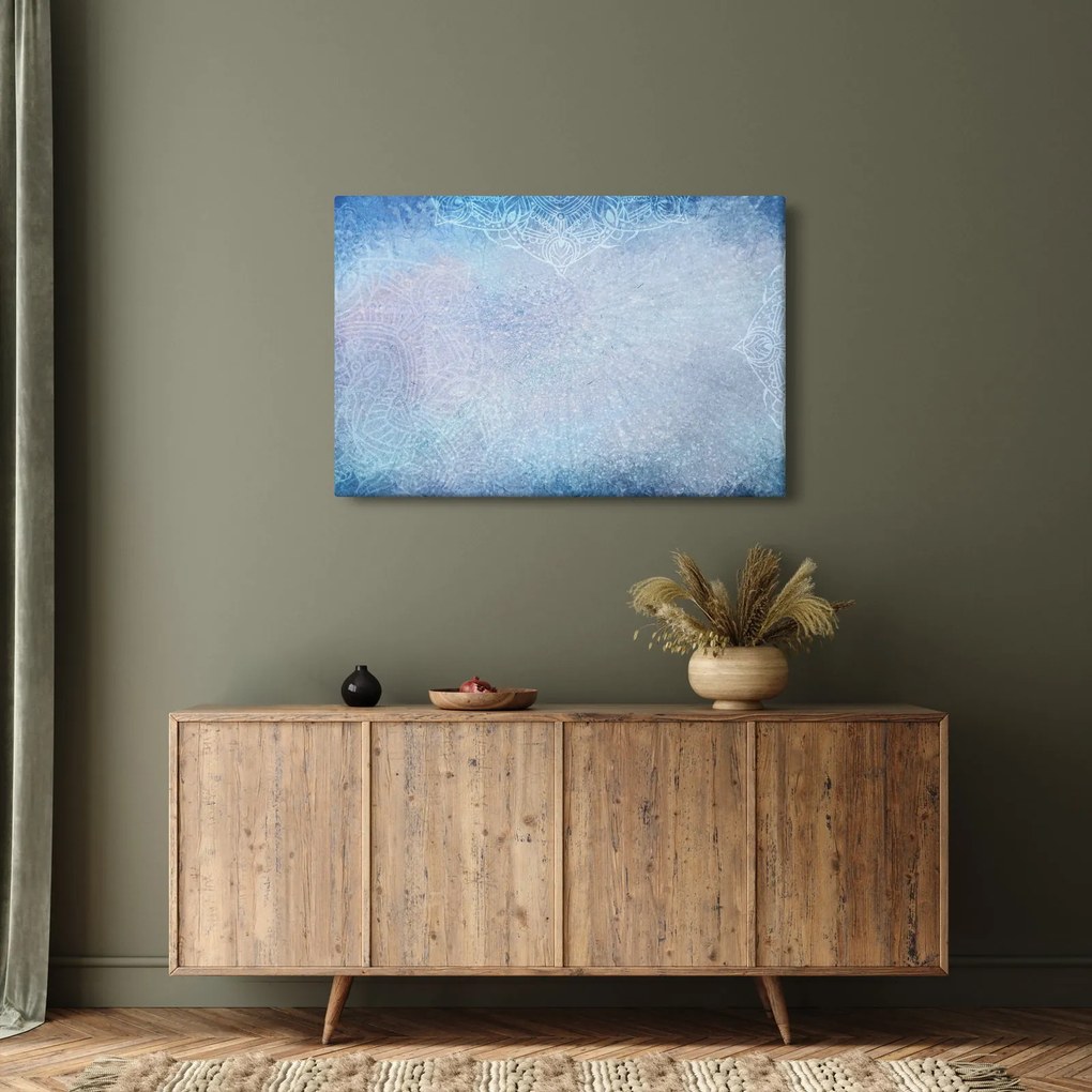 Tablou - Mandala in albastru (90x60 cm)