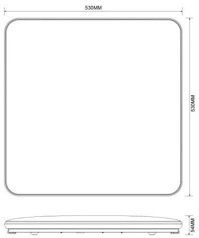 Plafonieră LED dimabilă Zuma Line JE-DHS-0530-CH OMAR LED/48W/230V crom