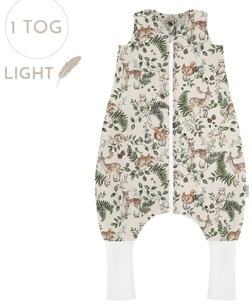 Sac de dormit cu picioare, bumbac 1 Tog, Animals Garden, S, 1-3 ani